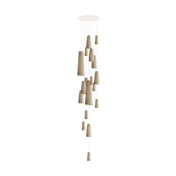 Hering_Berlin_Lighting_Stefanie_Hering_Stream_SM30018-WT Stefanie Hering Stream 30-light Pendant Cascade Cluster Light | Kneen & Co