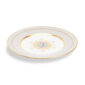 Close-up shot of Wedgwood Anthemion Grey Salad Plate defined by a sophisticated grey rim and an intricate neoclassical palmette border finished with 22-carat gold detailing | Kneen & Co