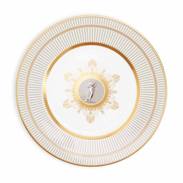 Wedgwood Anthemion Grey Salad Plate | Kneen & Co