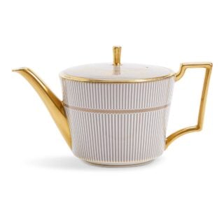 Wedgwood Anthemion Grey Teapot | Kneen & Co