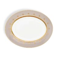 Wedgwood Anthemion Grey Oval Platter