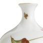 Close-up shot of Wedgwood Hummingbird Medium Vase defined by expressive floral motifs and an artfully sculpted bird finial finished with 22-carat gold detailing | Kneen & Co