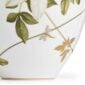 Close-up shot of Wedgwood Hummingbird Large Lidded Vase defined by expressive floral motifs and an artfully sculpted bird finial finished with 22-carat gold detailing | Kneen & Co