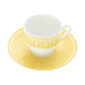 Christofle Malmaison Riviera Espresso Cup and Saucer | Kneen & Co