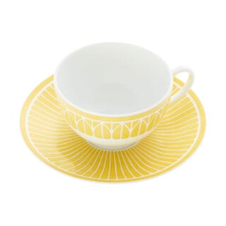 Christofle Malmaison Riviera Tea Cup and Saucer | Kneen & Co