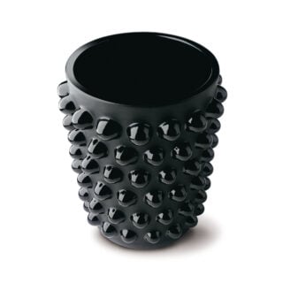 Lalique Mossi XXL Vase Black | Kneen & Co