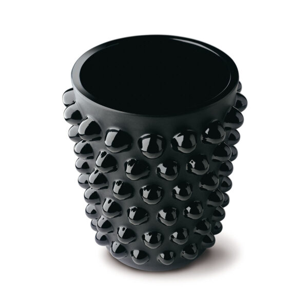 Lalique Mossi XXL Vase Black | Kneen & Co