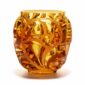 Lalique Tourbillons Vase Amber | Kneen & Co