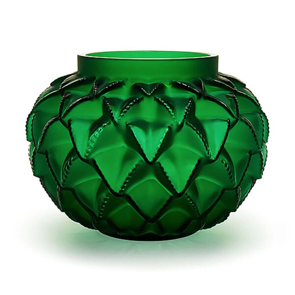 LALIQUE-10488800-languedoc-small-vase-1200x1200-100KB Lalique Languedoc Small Vase Green | Kneen & Co