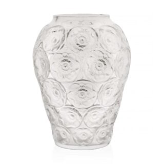 Lalique Anemones Vase Clear | Kneen & Co