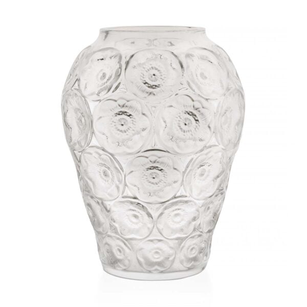 Lalique Anemones Vase Clear | Kneen & Co