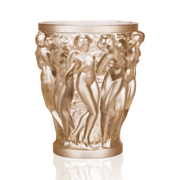 The Lalique Bacchantes Vase Gold Luster | Kneen & Co