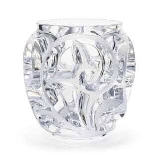 Lalique Tourbillons Small Vase Clear | Kneen & Co