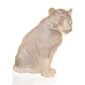 Lalique Sitting Tiger Large Sculpture Gold Luster | Kneen & Co