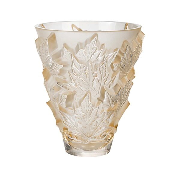 Lalique Champs-Élysées Small Vase Gold Luster | Kneen & Co