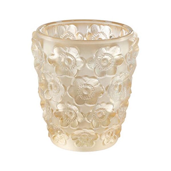 Lalique Anemones Votive Gold Luster | Kneen & Co