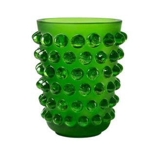 Lalique Mossi Vase Green Amazon | Kneen & Co