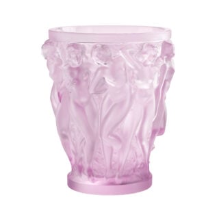 Lalique Bacchantes Vase Pink Luster | Kneen & Co