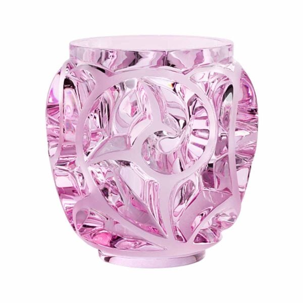 Lalique Tourbillons Vase Pink Luster | Kneen & Co
