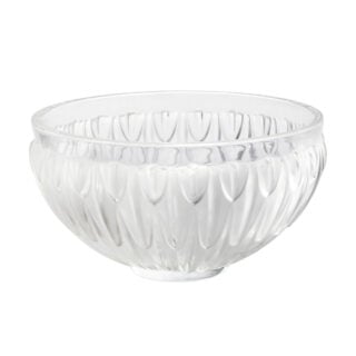 Lalique Plumes Bowl Clear | Kneen & Co