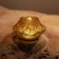 Lalique Caldera Small Vase-Votive Canyon set on table | Kneen & Co