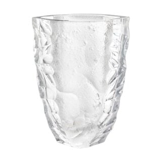 Lalique Silex Large Vase Clear | Kneen & Co