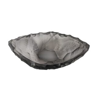 Lalique Silex Small Bowl Gray | Kneen & Co