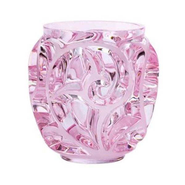 Lalique Tourbillons XXL Vase Pink Luster | Kneen & Co