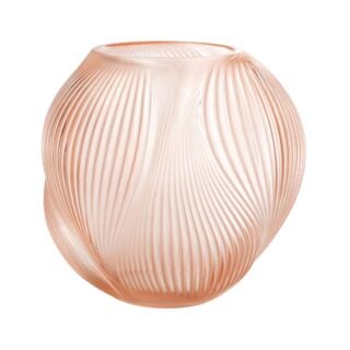 Lalique Alizé Small Vase with Coral Patina Crystal | Kneen & Co