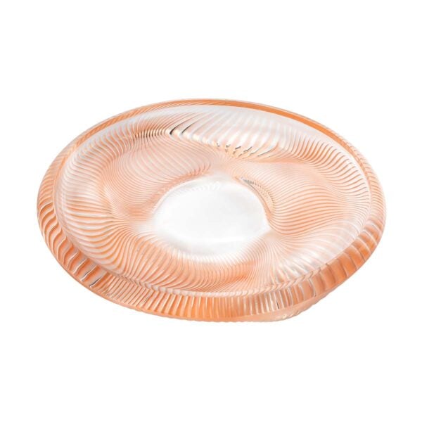 Lalique Alizé Bowl with Coral Patina Crystal | Kneen & Co