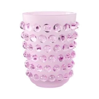Lalique Mossi Vase Pink Luster | Kneen & Co