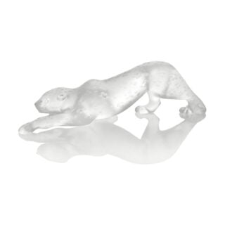 Lalique Zeila Panther Large Sculpture Clear | Kneen & Co