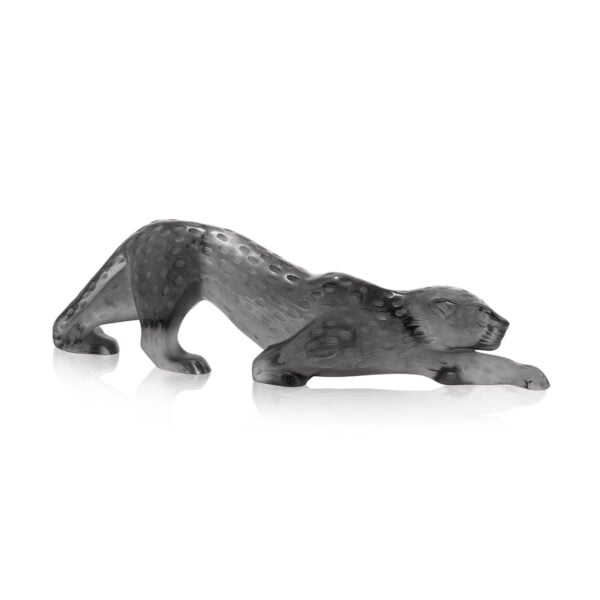 Lalique Zeila Panther Large Sculpture Grey | Kneen & Co