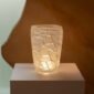 Lalique Magnitude Vase Clear set on table | Kneen & Co