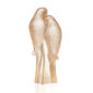 Lalique 2 Parakeets Sculpture Gold Luster | Kneen & Co
