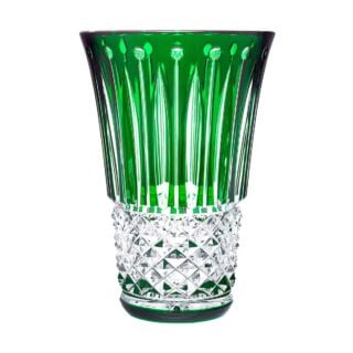 Saint-Louis Crystal Tommyssimo Green Medium Vase | Kneen & Co