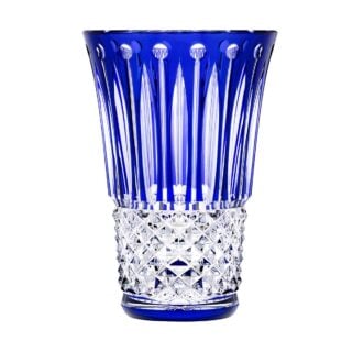 Saint-Louis Crystal Tommyssimo Dark Blue Medium Vase | Kneen & Co
