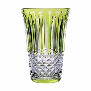 Saint-Louis Crystal Tommyssimo Chartreuse Medium Vase | Kneen & Co