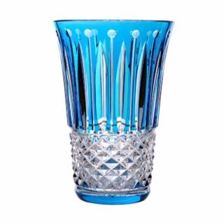 Saint-Louis Crystal Tommyssimo Sky Blue Medium Vase | Kneen & Co