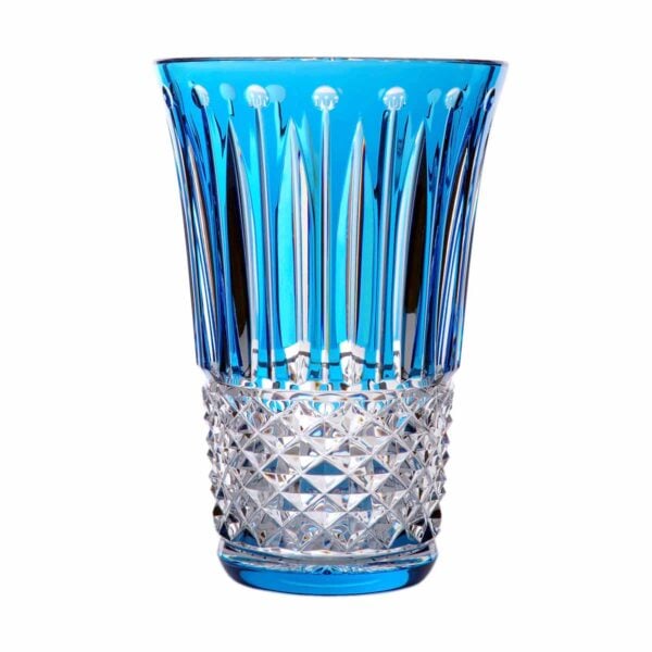 Saint-Louis Crystal Tommyssimo Sky Blue Medium Vase | Kneen & Co