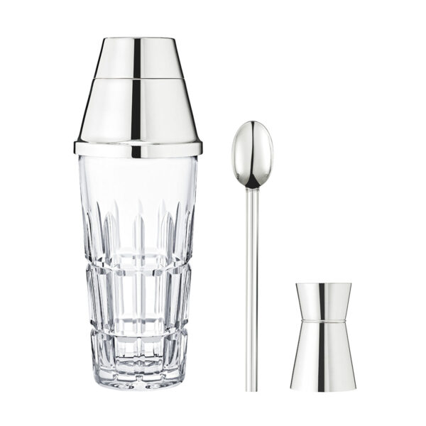 SAINTLOUIS-12690200-Manhattan-Shakenmixset-front-1200x1200-100KB Saint-Louis Crystal Manhattan Mixology Set | Kneen & Co