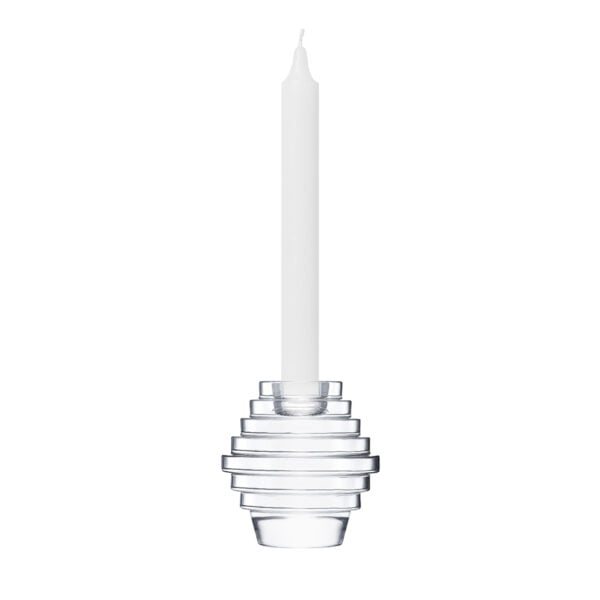 Saint-Louis Crystal Oxymore Small Candlestick | Kneen & Co
