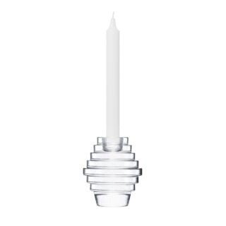 Saint-Louis Crystal Oxymore Large Candlestick | Kneen & Co