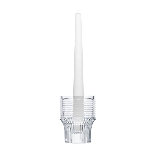 Saint-Louis Crystal Cadence Candlestick H90 | Kneen & Co