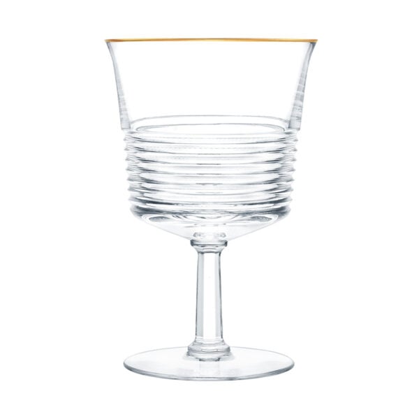 Saint-Louis Crystal Cadence Gold Rim Water Glass No. 2 | Kneen & Co
