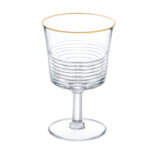 SAINTLOUIS-33700300-Cadence-Gold-Rim-Wine-glass-3-gold-rim-Diving-RVB Saint-Louis Crystal Cadence Gold Rim Wine Glass No. 3 | Kneen & Co