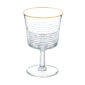 Saint-Louis Crystal Cadence Gold Rim Wine Glass No. 3 | Kneen & Co