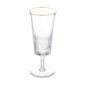 Saint-Louis Crystal Cadence Gold Rim Champagne Flute | Kneen & Co