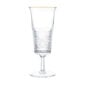 Saint-Louis Crystal Cadence Gold Rim Champagne Flute | Kneen & Co
