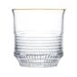 Saint-Louis Crystal Cadence Gold Rim Medium Cylindrical Tumbler | Kneen & Co